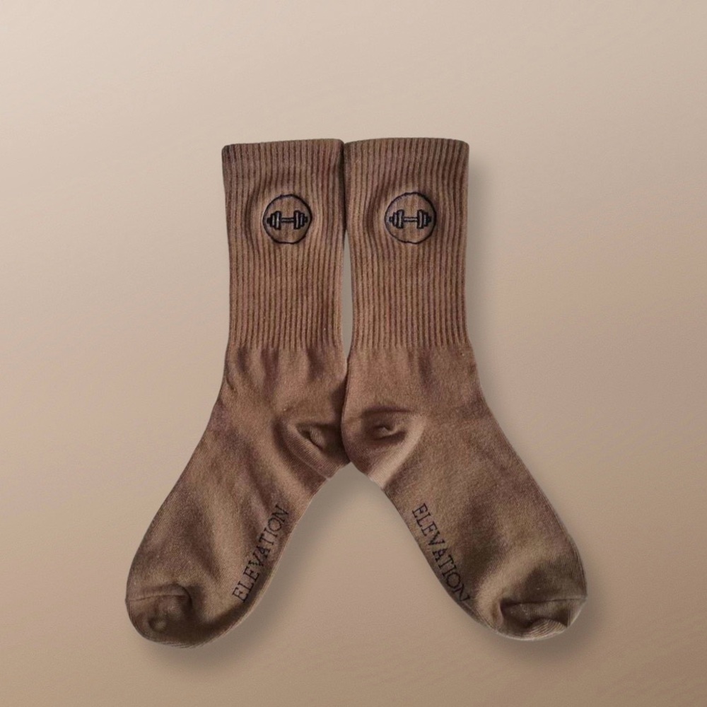 Brown Crew Socks